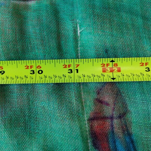 Chico's Tropical Sailboat Linen Poncho Top Size L/XL - Picture 8 of 9